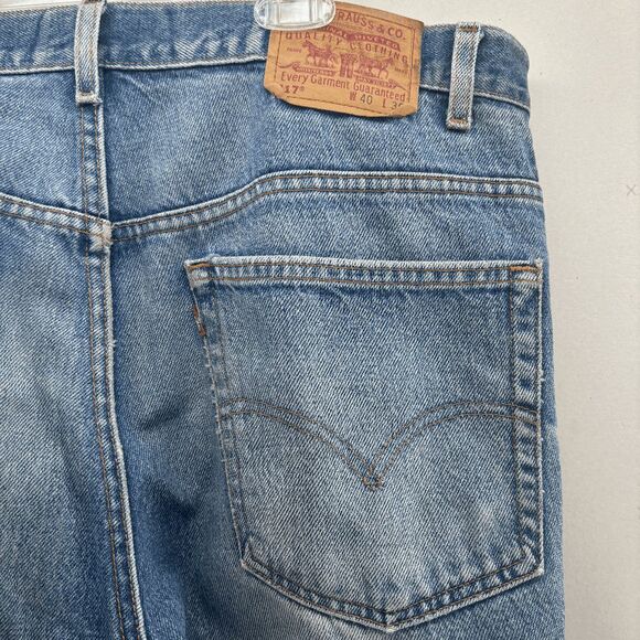 VTG Levis 517 Jeans Men's 40x30 Bootcut Pants Y2K Faded Whisker Wallet USA 1999 - Picture 1 of 12